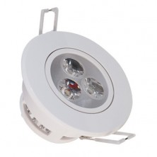 110-240V AC 3 Watt High Power Decorative Recessed LED Ceiling Light Cabinet Spot Down Lamp Warm White